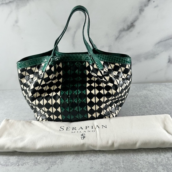 Serapian Mini Secret Bag in Mosaico Elaphe - Picture 6 of 11